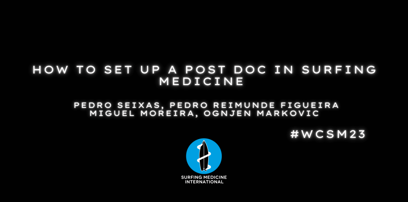 How to set up a post doc in surfing medicine